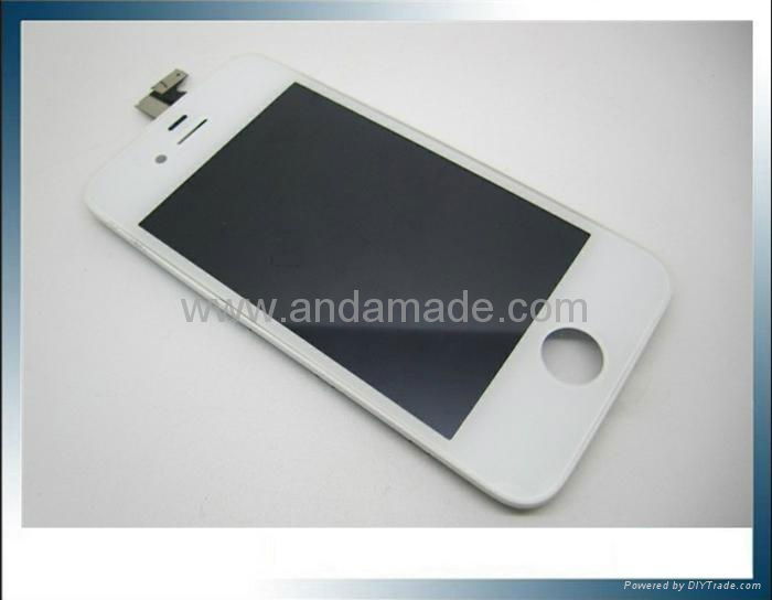 for iphone 4s assembly with LCD display and Touch Screen Black white color  3