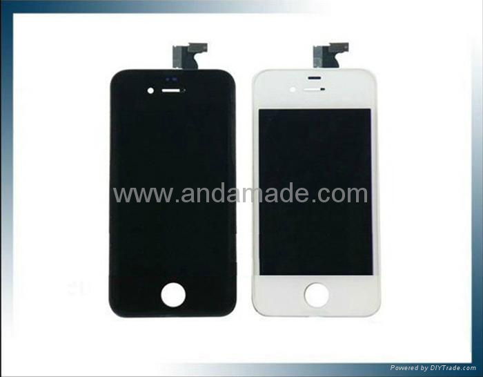 for iphone 4s assembly with LCD display and Touch Screen Black white color  5