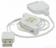 High speed Stretch USB Cable for iPhone 4/4S/iPad/iPod