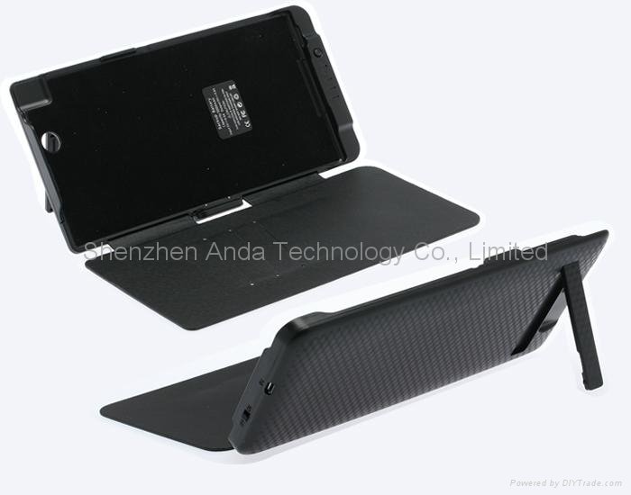 5000mAh Flip Cover Outer Power Bank for Sony Xperia Z Ultra C6806 C6802 XL39h 2