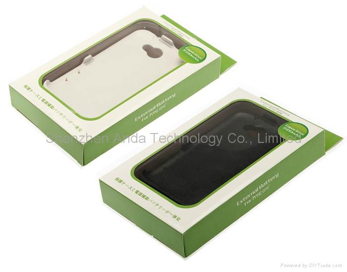 External Battery Case for HTC One X S720e 3500mAh outer backup charger 5