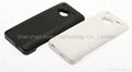 3800mAh Cubic Texture External Battery Charger Case w/ Stand for HTC One M7 801e 2