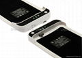 3800mAh Cubic Texture External Battery Charger Case w/ Stand for HTC One M7 801e 4