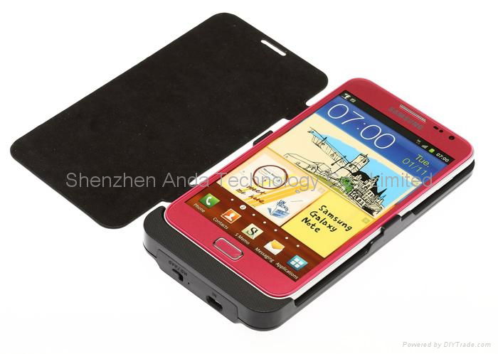 3200mAh External Backup Battery Charger Case for Samsung Galaxy Note i9220 N7000 2