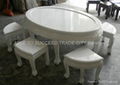 Oval coffee table set 1