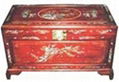 Rosewood Chest with Mother of Pearl