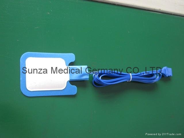Bipolar Electrosurgical Neutral Electrode with cable for newborn