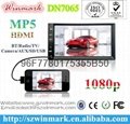 2 din car MP5 with LCD display and FM/AM,BT,TV,SD/USB,AUX,HDMI,AV,functions 3