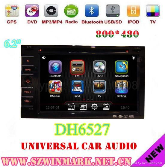  6.2inch Autoradio BT iPod DVR GPS DVD CD Radio Games etc 4