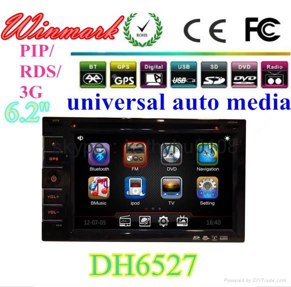  6.2inch Autoradio BT iPod DVR GPS DVD CD Radio Games etc 5