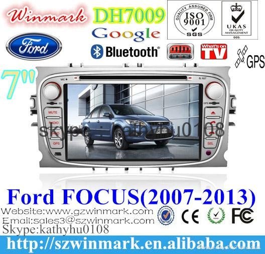 7" Win CE 6.0 car dvd player for ford focus BT GPS 3g Stereo FM SWC touch screen 5