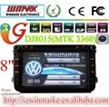 8"HD touch screen 2din car gps for VW/SEAT/SKODA with MTK3360 and 800MHZ CPU 5