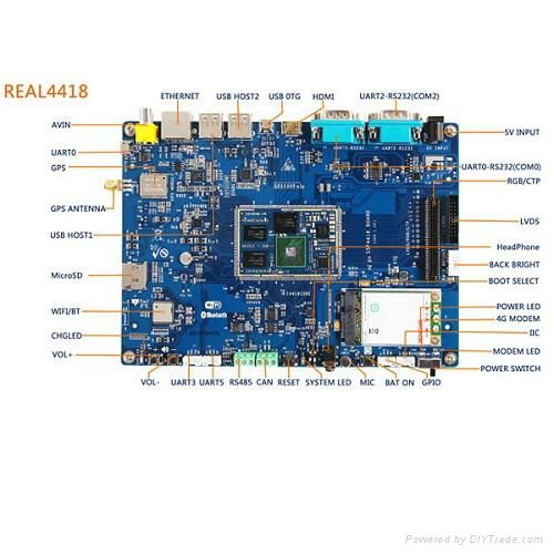 Samsung S5P4418 Cortex-A9  board, 2x USB Host, support 3G/4G modem and SMS 