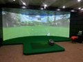 单屏环幕室内高尔夫模拟器