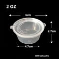 Disposable plastic cups 2OZ 1OZ for