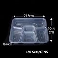 disposable plastic food container fast food container Lunch box takeaway foodbox 4