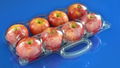 clamshells bilster plastic fruit packaging container for apple 2/3/4/6/8 pcs FDA