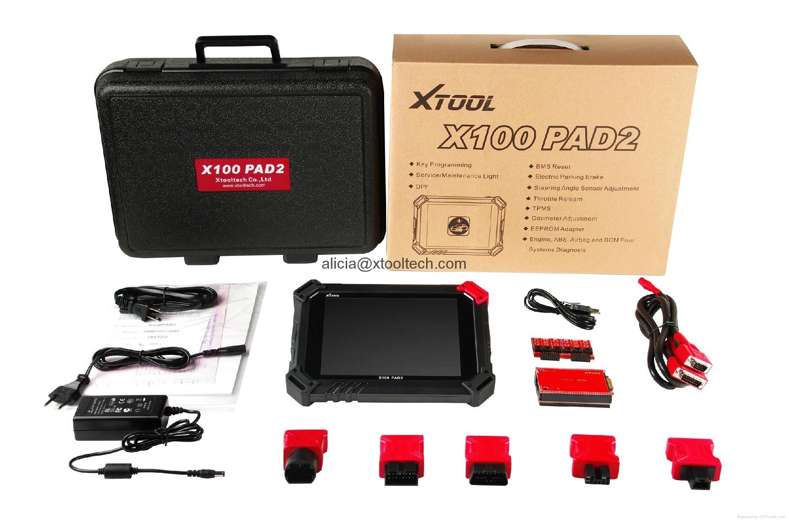 XTOOL X100 PAD 2 Key Programmer All Key Lost Support Toyota G H chip by OBD 3