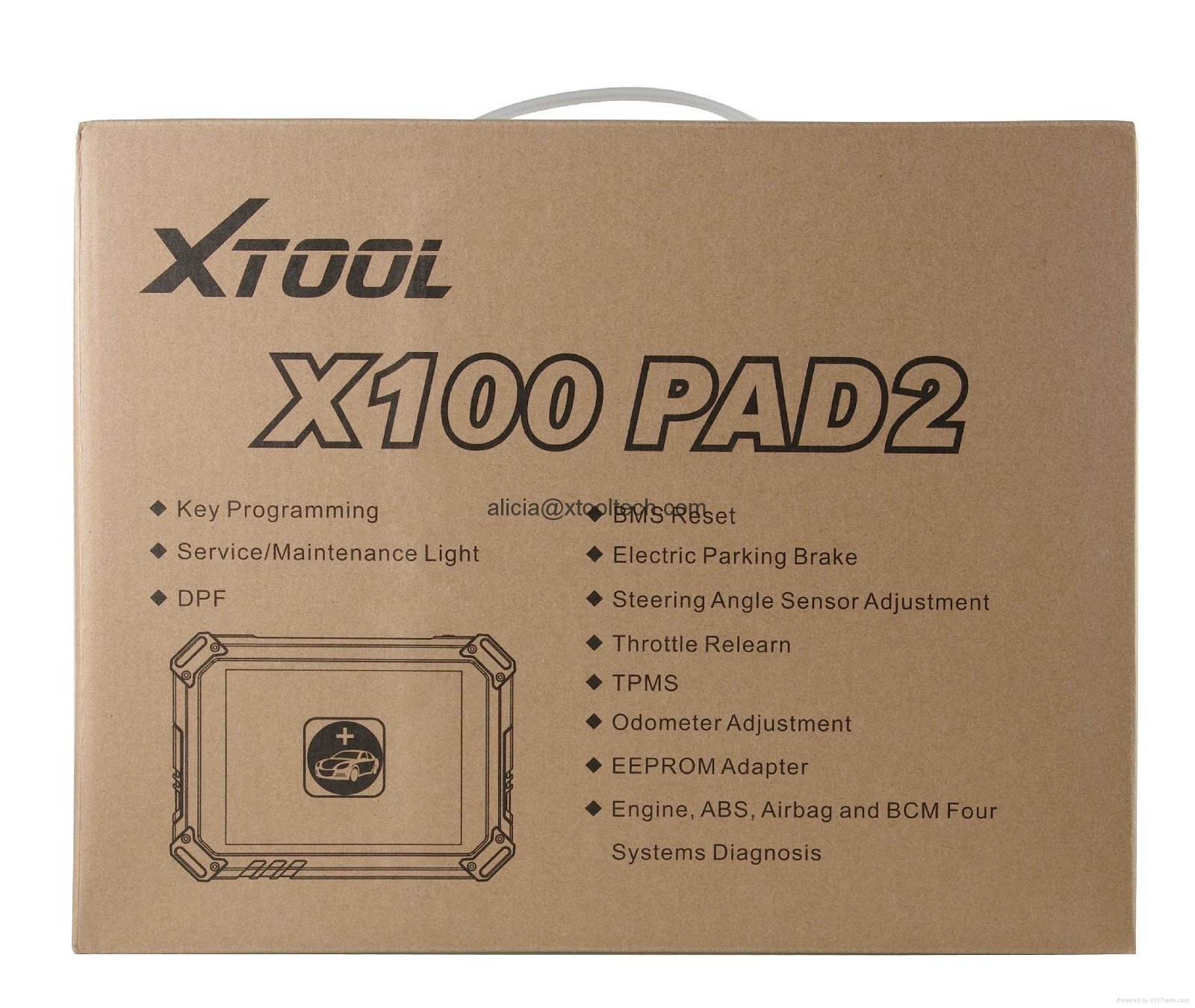 XTOOL X100 PAD 2 Key Programmer All Key Lost Support Toyota G H chip by OBD 5