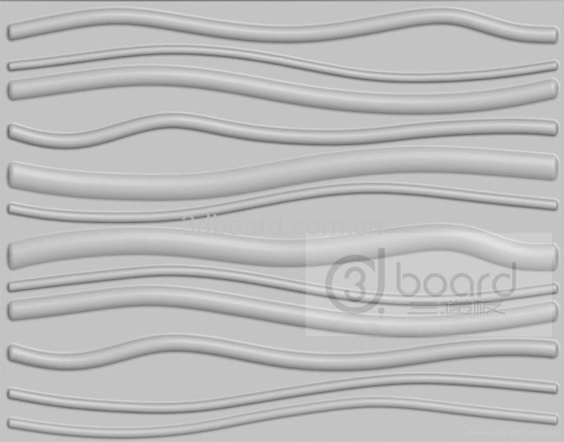 3dboard, wave panel MDF wall art 2