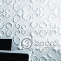 3D board  TV setting wall wave panels MDF 3