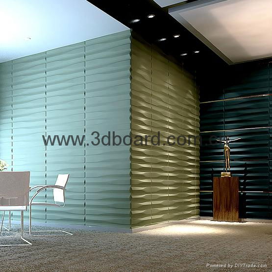 3D wall art decor wave panel 2