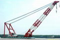 cheap floating crane sheerleg crane barge revolving floating crane