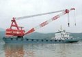 300 ton floating crane 300 ton crane barge 300t for sale price 3 million only   