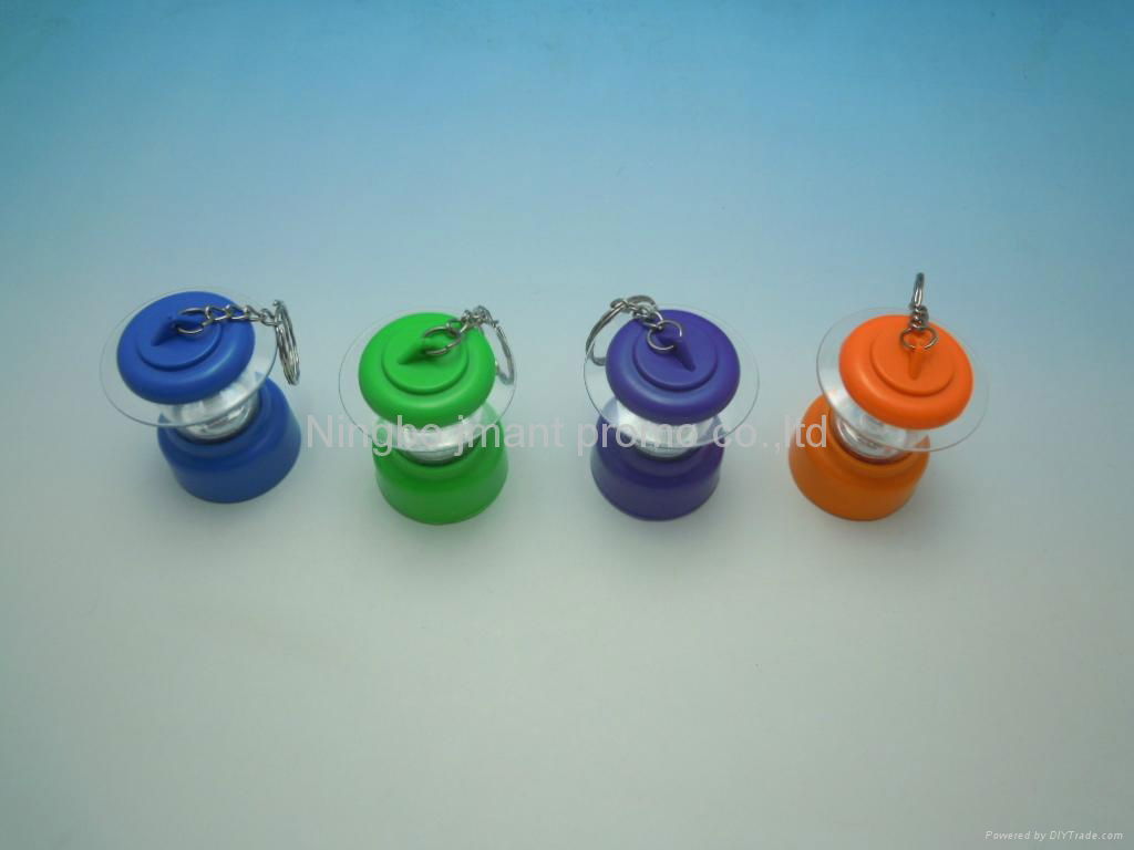 Camping shape flashlight keyrings 4