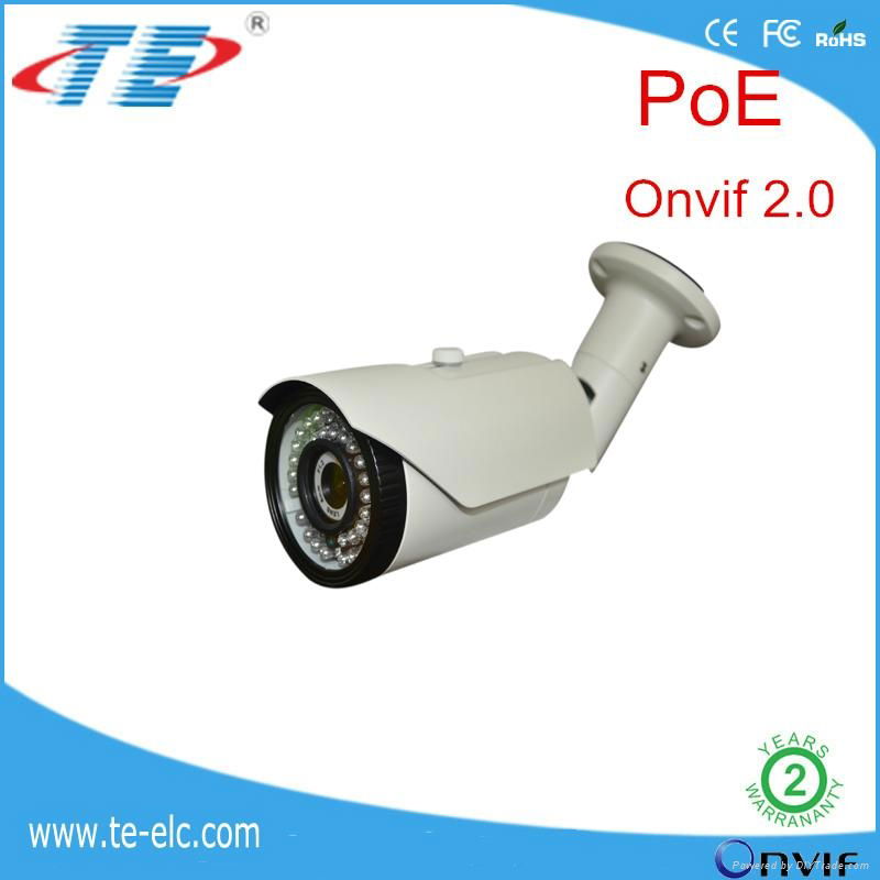 1.3MP PoE varifocal lens IP camera night vision 4
