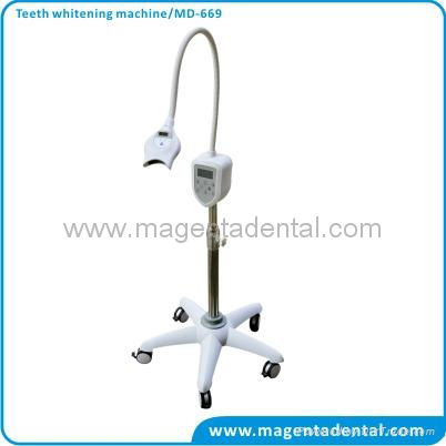 touch button teeth whitening machine with blue & red light