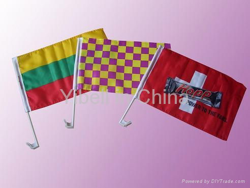Car Window Flag size 30*45 with 45 or 50pole