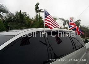 Car Window Flag size 30*45 with 45 or 50pole 2