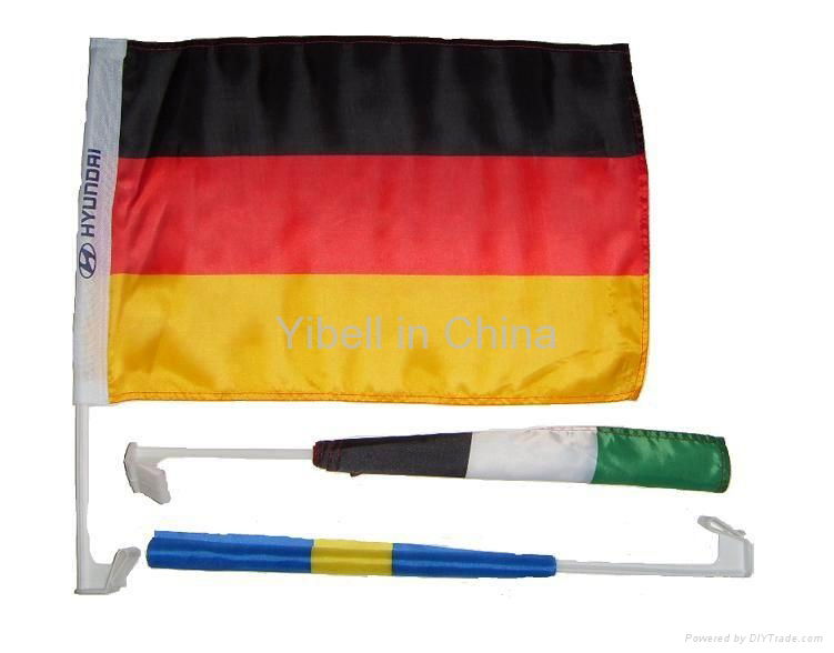 Car Window Flag size 30*45 with 45 or 50pole 4