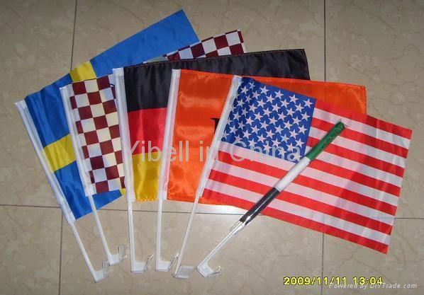 Car Window Flag size 30*45 with 45 or 50pole 5