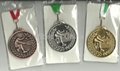 sport golden silver copper medal plates 2