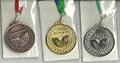 sport golden silver copper medal plates 3