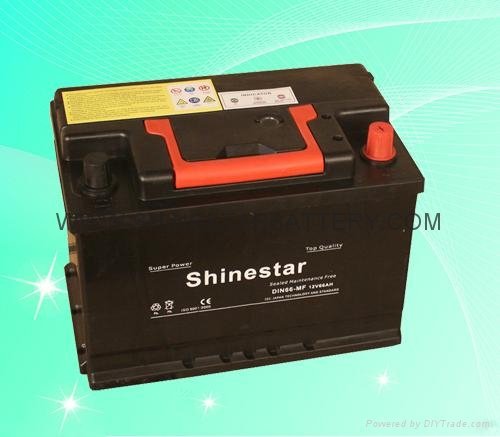 Manufacture DIN66 MF car battery-12V 66AH