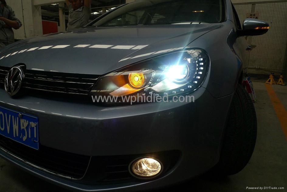 2010-2012 大眾高爾夫6大燈總成 15LED 4