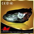 Volkswagen golf MK7 R headlight with bi-xenon projector lens and double "U" LED 