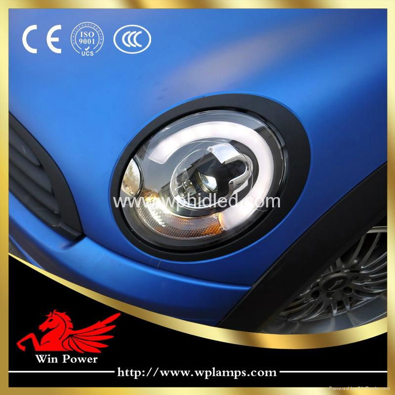 2007-2013 BMW Mini R55 R56 with bi-xenon projector kit and LED DRL