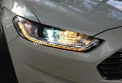 2013 2014 福特蒙迪歐大燈總成 流光LED 轉向燈