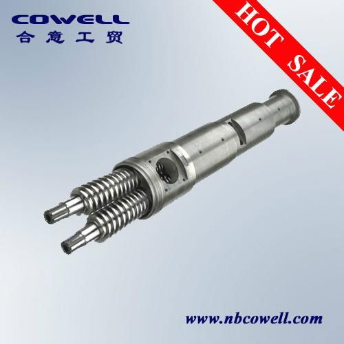 twin conical screw barrel