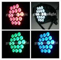 18pcs RGB-in-1 tri color diecasting aluminum led par light  (GL-081)