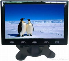 7 inches digital screen vehicle-mounted ultra-thin desktop stand type LCD