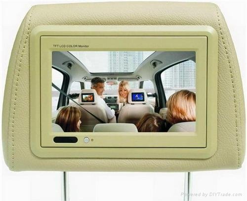 7 inches mimic panel vehicle-mounted headrest bag LCD
