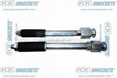 Flat head injection packers