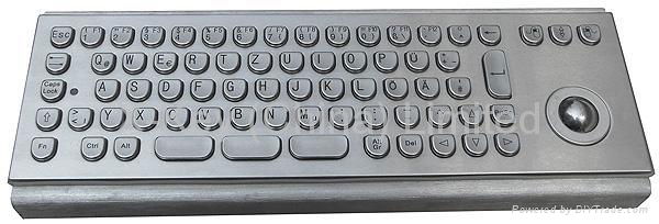 Vandalproof Metal Keyboard X-BP71B 