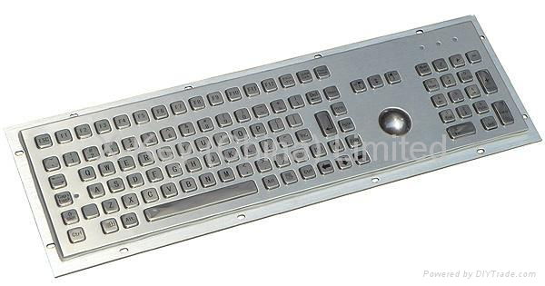 IP65 industrial metal keyboard with numeric keypad and trackball(X-BP107B)