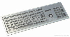 IP65 industrial metal keyboard with numeric keypad and trackball(X-BP107B)